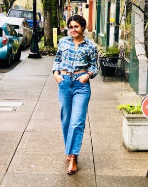 Free People First Bloom Plaid Shirt